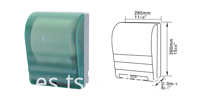 Dispensador de toallas de papel sin contacto con control por microordenador Touch free paper towel dispenser with Microcomputer control